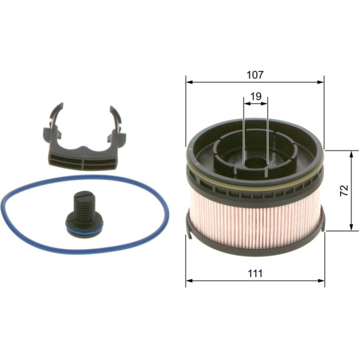 BOSCH F 026 402 261 Kraftstofffilter