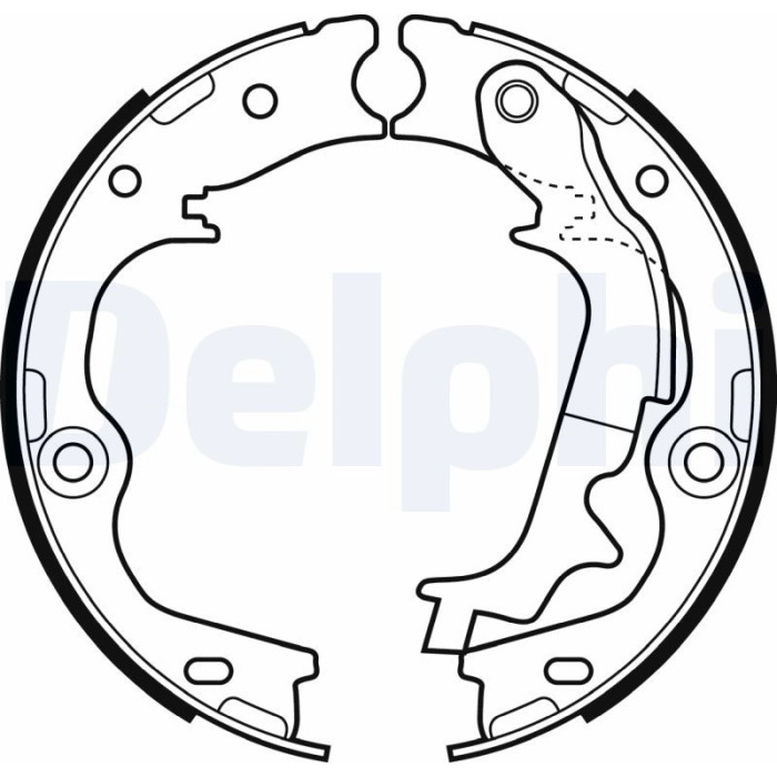 Delphi LS2083 Bremsbackensatz, Feststellbremse Delphi LS2083 Bremsbackensatz, Feststellbremse