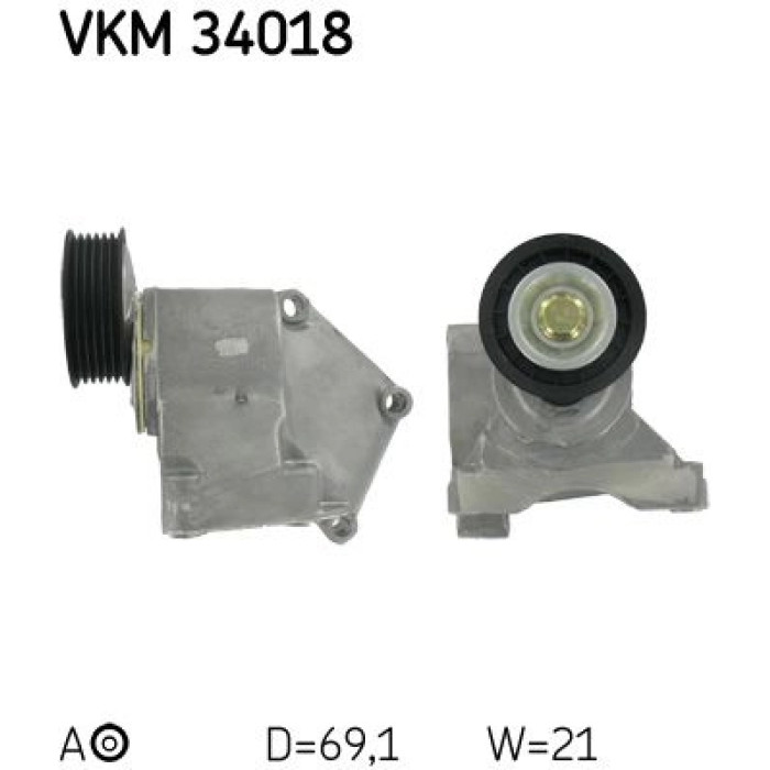 SKF VKM 34018 Spannrolle, Keilrippenriemen