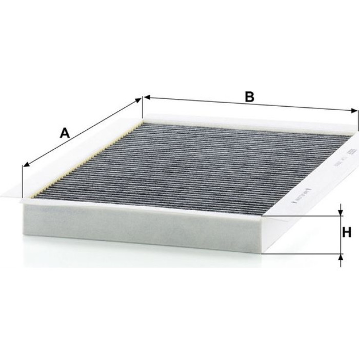 MANN-FILTER CUK 3569 Innenraumfilter, Aktivkohlefilter MANN-FILTER CUK 3569 Innenraumfilter, Aktivkohlefilter