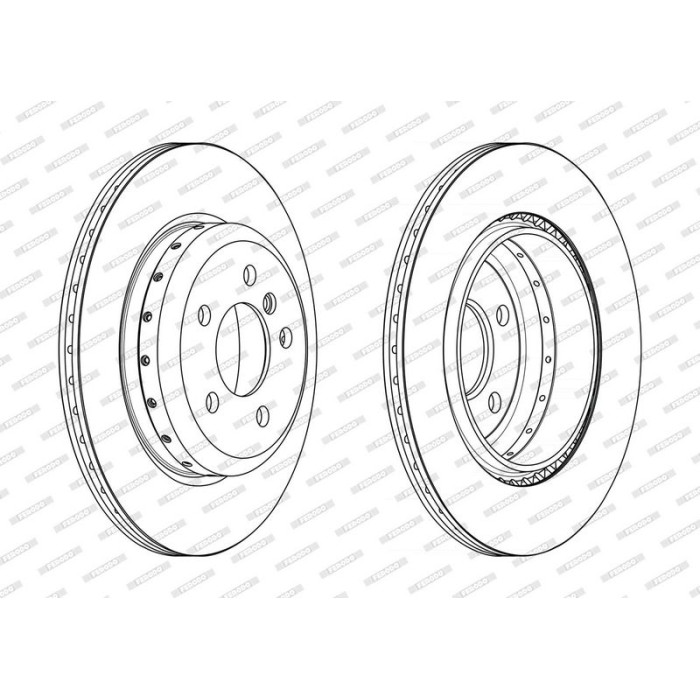 Ferodo DDF2504VC-1 Bremsscheibe PREMIER Ferodo DDF2504VC-1 Bremsscheibe PREMIER