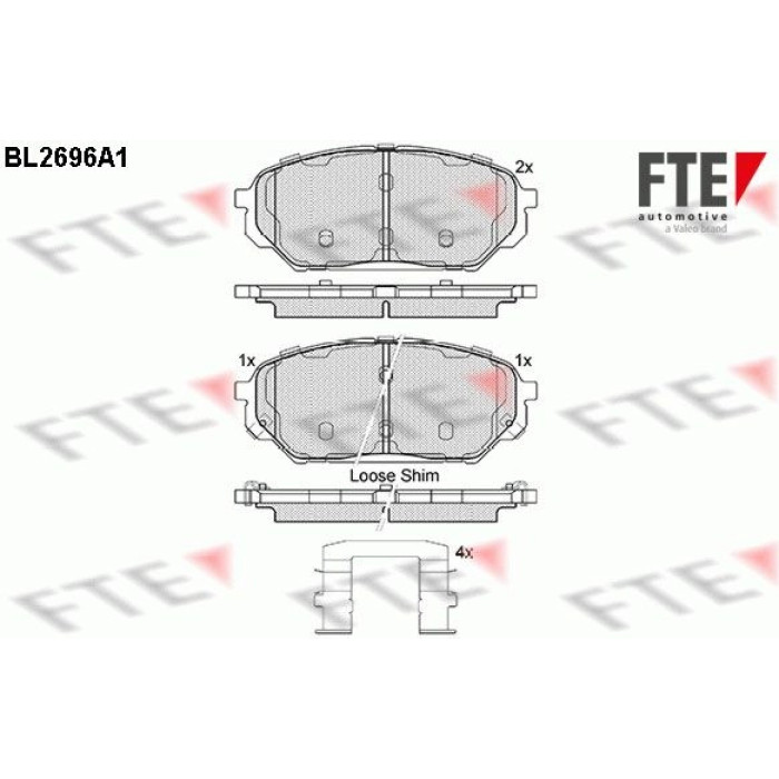 FTE 9011069 Bremsbelagsatz, Scheibenbremse FTE 9011069 Bremsbelagsatz, Scheibenbremse