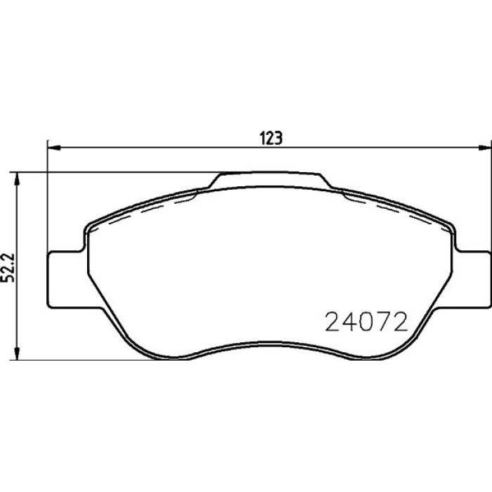 Hella 8DB 355 011-241 Bremsbelagsatz, Scheibenbremse Hella 8DB 355 011-241 Bremsbelagsatz, Scheibenbremse