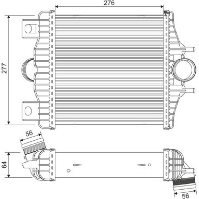 Ladeluftkühler 818384 Ladeluftkühler 818384