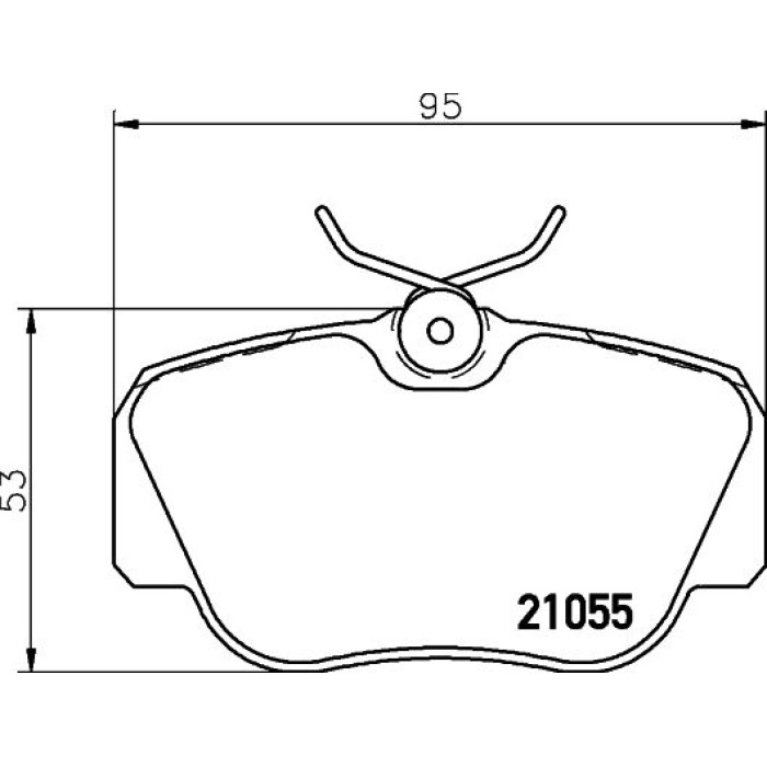 Hella 8DB 355 006-181 Bremsbelagsatz, Scheibenbremse Hella 8DB 355 006-181 Bremsbelagsatz, Scheibenbremse