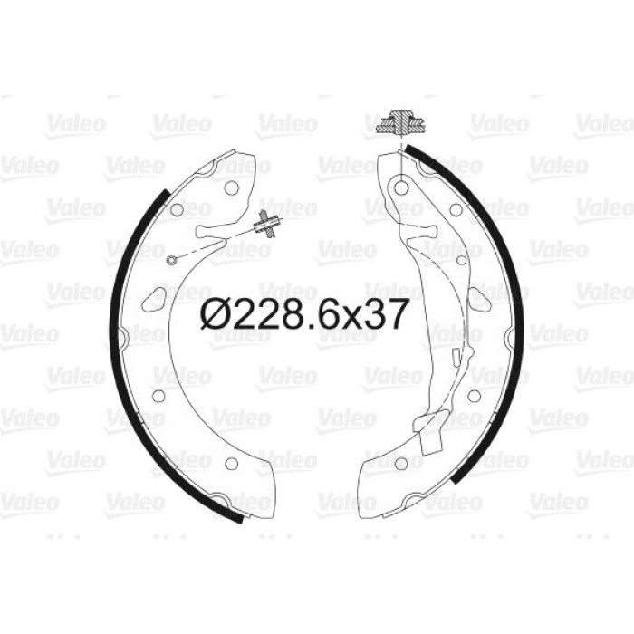 Valeo 562773 Bremsbackensatz Valeo 562773 Bremsbackensatz