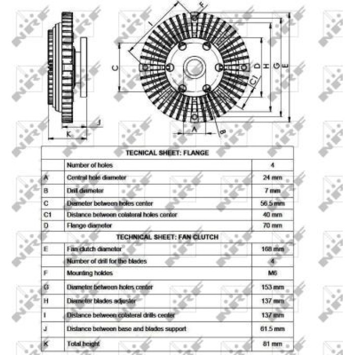 NRF 49526 Kupplung, Kühlerlüfter NRF 49526 Kupplung, Kühlerlüfter