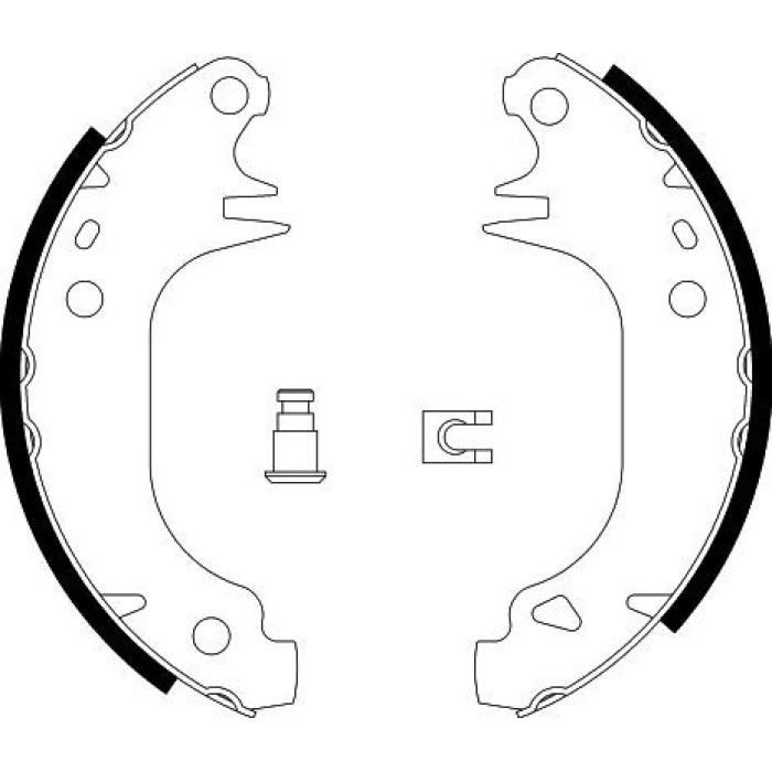 Hella 8DB 355 002-001 Bremsbackensatz Hella 8DB 355 002-001 Bremsbackensatz