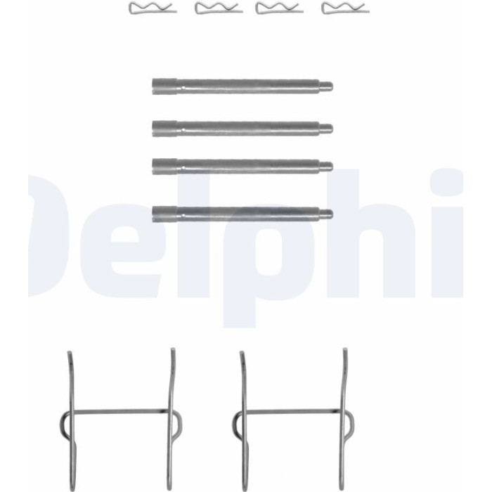 Delphi LX0154 Zubehörsatz, Scheibenbremsbelag Delphi LX0154 Zubehörsatz, Scheibenbremsbelag