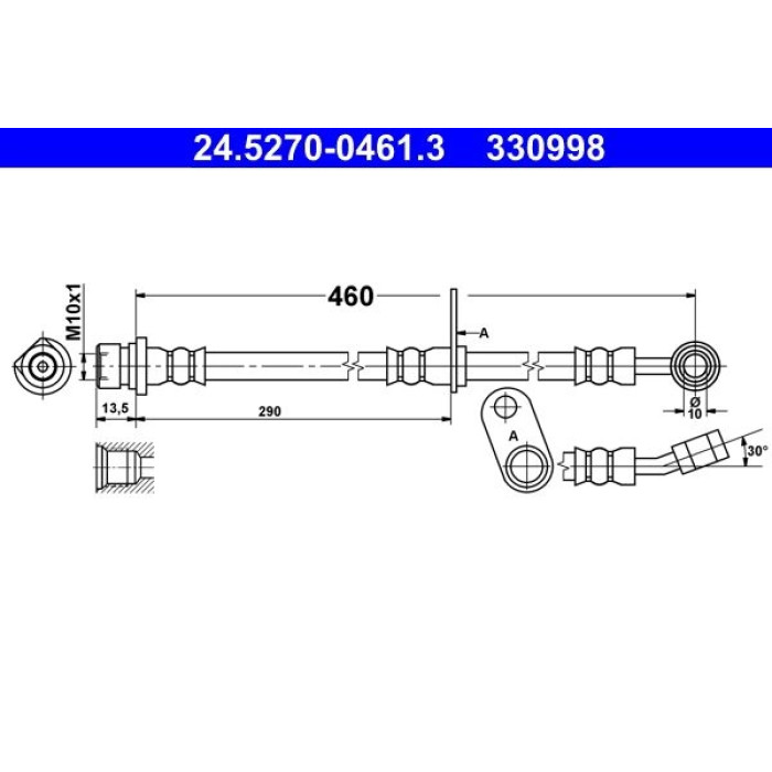 ATE 24.5270-0461.3 Bremsschlauch ATE 24.5270-0461.3 Bremsschlauch