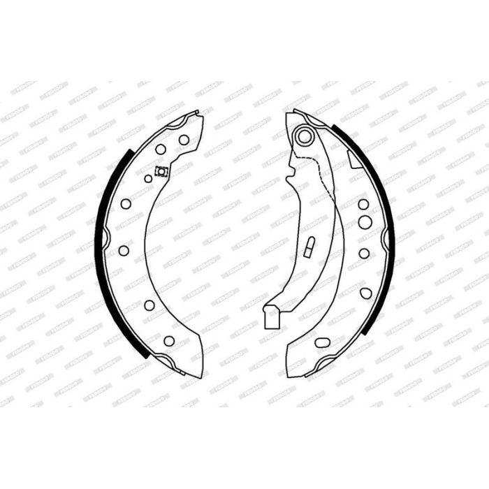 Ferodo FSB4012 Bremsbackensatz PREMIER Ferodo FSB4012 Bremsbackensatz PREMIER