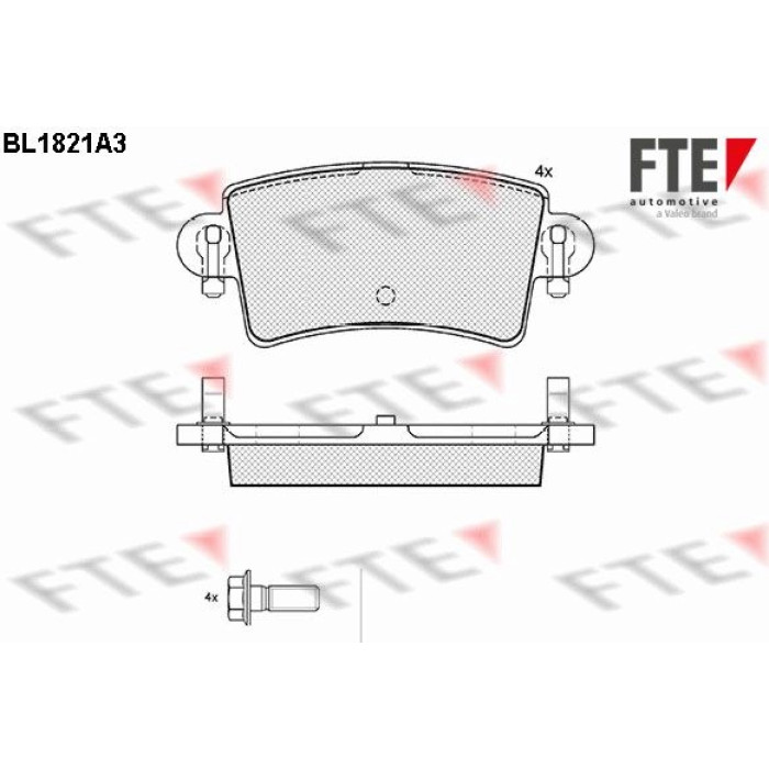 FTE 9010398 Bremsbelagsatz, Scheibenbremse FTE 9010398 Bremsbelagsatz, Scheibenbremse