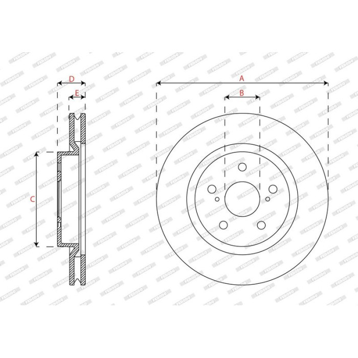 Bremsscheibe DDF2925C Bremsscheibe DDF2925C