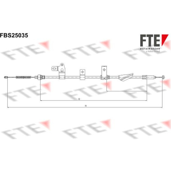 FTE 9250624 Seilzug, Feststellbremse FTE 9250624 Seilzug, Feststellbremse