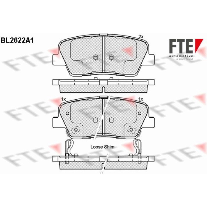 FTE 9010870 Bremsbelagsatz, Scheibenbremse FTE 9010870 Bremsbelagsatz, Scheibenbremse