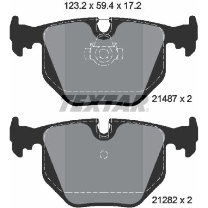 Textar 2148703 Bremsbelagsatz, Scheibenbremse Q+