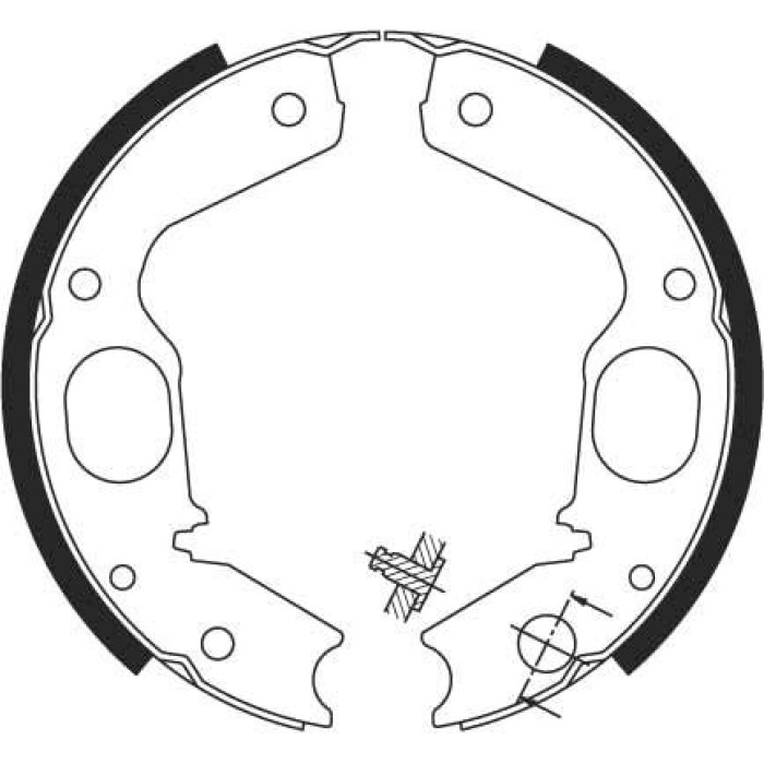 TRW GS8695 Bremsbackensatz, Feststellbremse