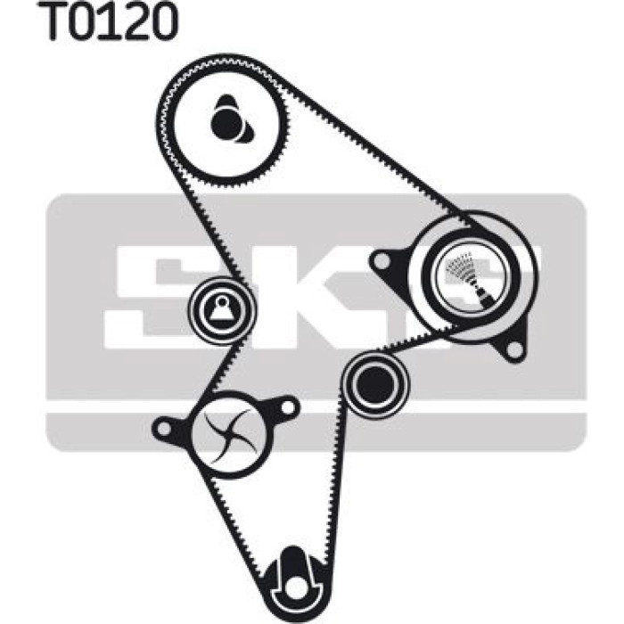 SKF VKMC 03121 Wasserpumpe + Zahnriemensatz