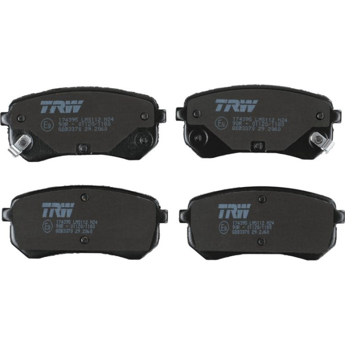 TRW GDB3370 Bremsbelagsatz, Scheibenbremse COTEC TRW GDB3370 Bremsbelagsatz, Scheibenbremse COTEC