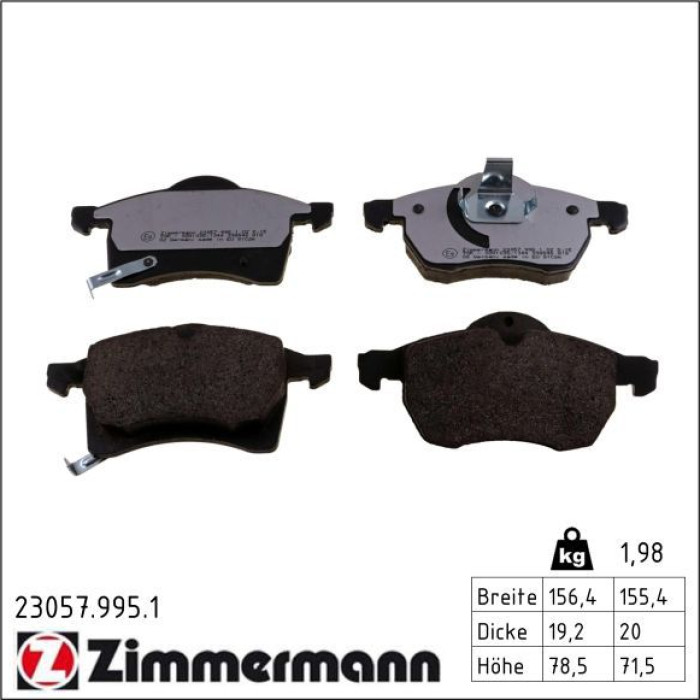 Bremsbelagsatz, Scheibenbremse 23057.995.1