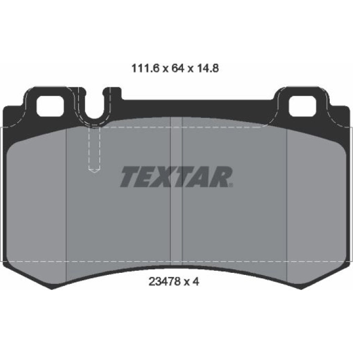 Textar 2347802 Bremsbelagsatz, Scheibenbremse Q+