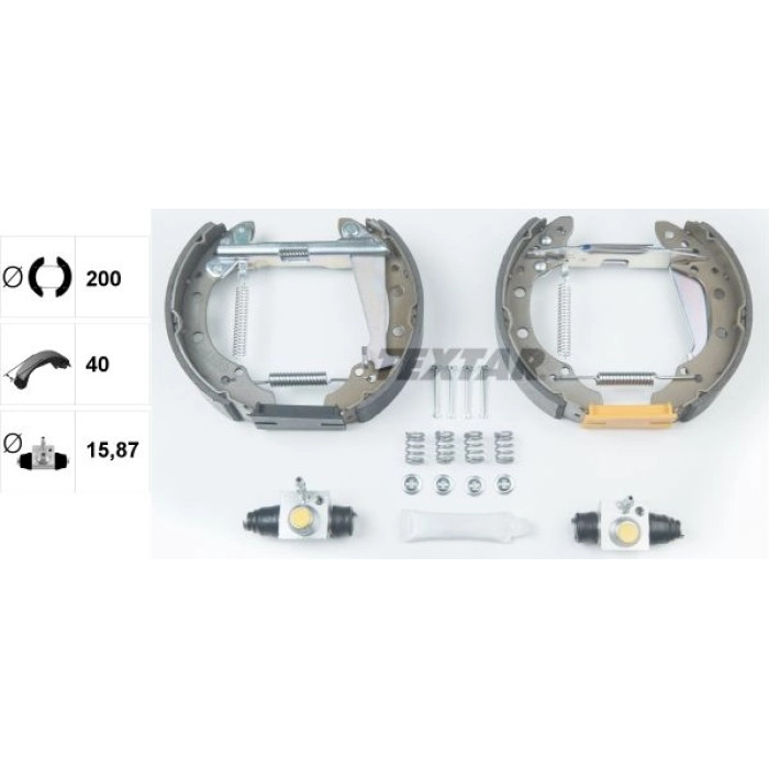 Textar 84044708 Bremsbackensatz Shoe Kit Pro Textar 84044708 Bremsbackensatz Shoe Kit Pro
