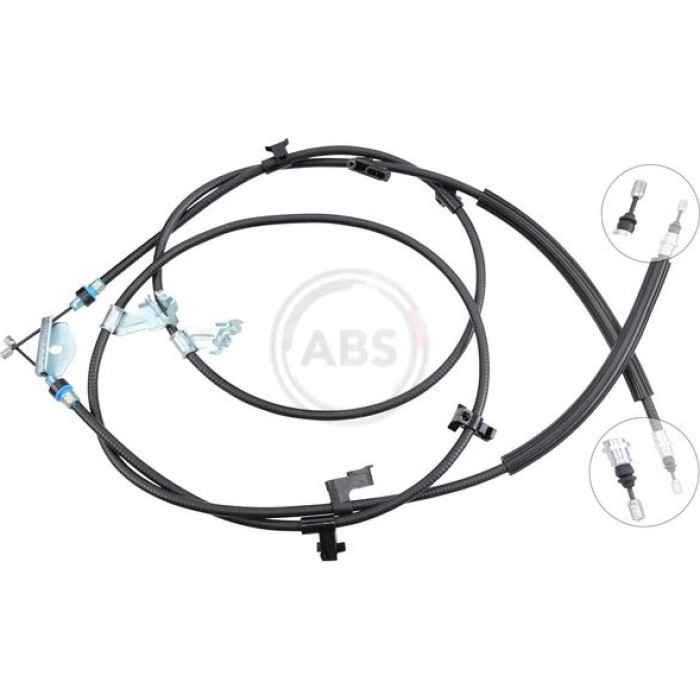 2x A.B.S K19001 Seilzug, Feststellbremse 2 x 2x A.B.S K19001 Seilzug, Feststellbremse 2 x
