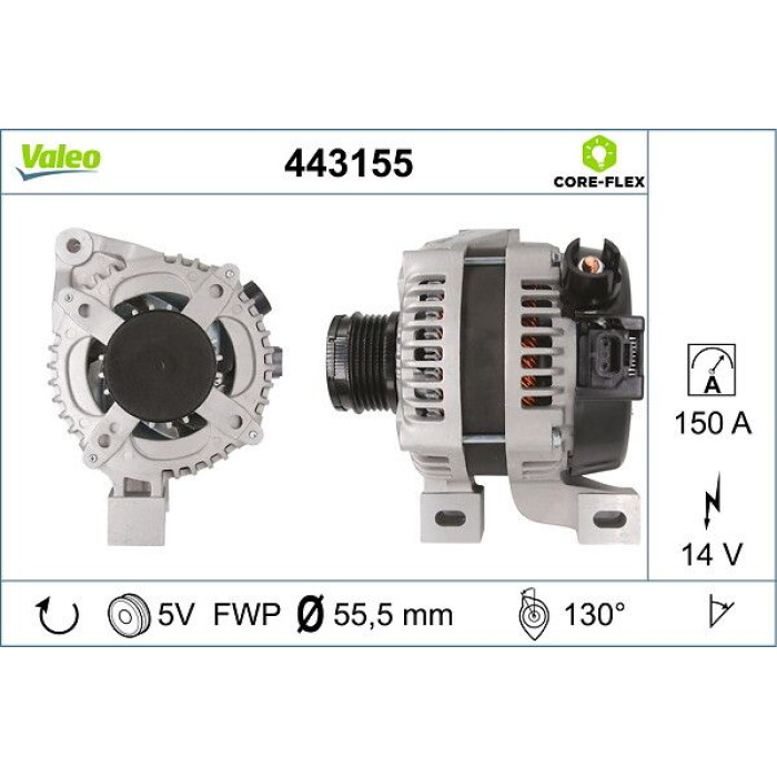 Valeo 443155 Generator CORE-FLEX