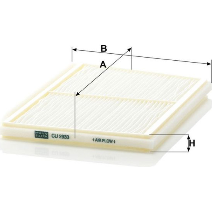 MANN-FILTER CU 2930 Innenraumfilter, Partikelfilter MANN-FILTER CU 2930 Innenraumfilter, Partikelfilter