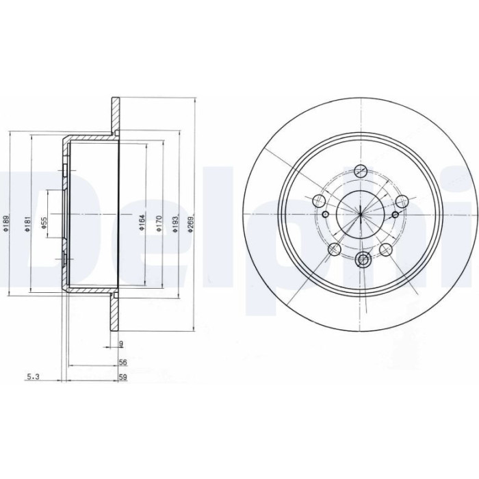 Delphi BG2884 Bremsscheibe Delphi BG2884 Bremsscheibe