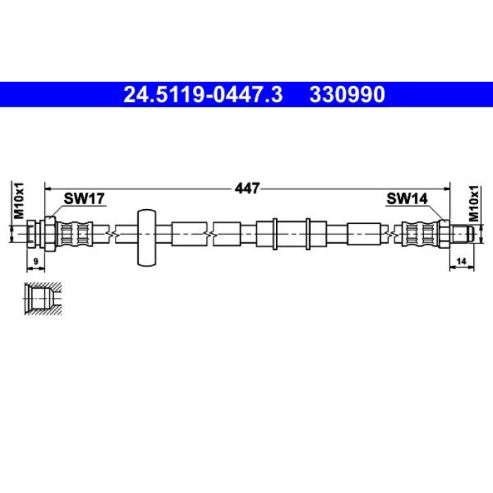 ATE 24.5119-0447.3 Bremsschlauch
