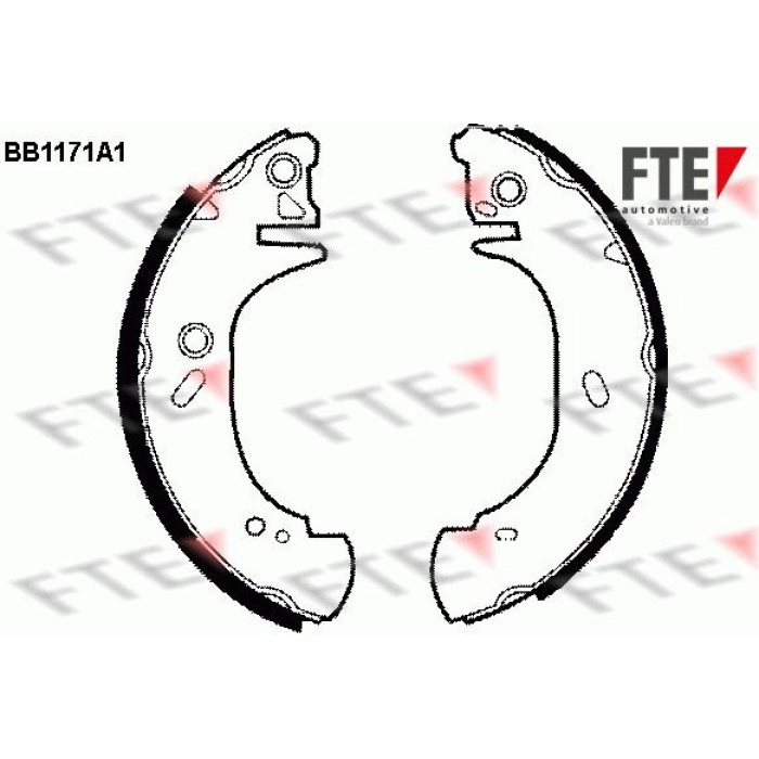 FTE 9100036 Bremsbackensatz FTE 9100036 Bremsbackensatz