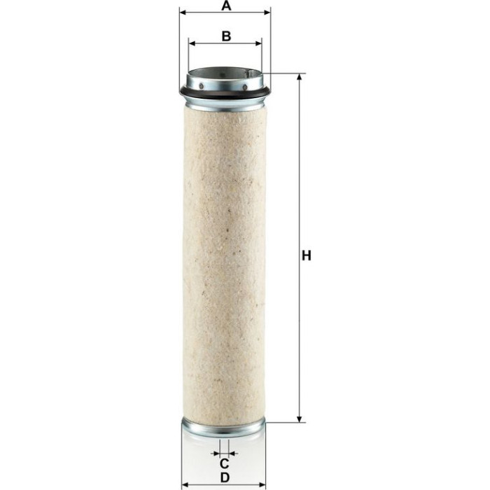 Mann-Filter CF 800 Sekundärluftfilter Mann-Filter CF 800 Sekundärluftfilter