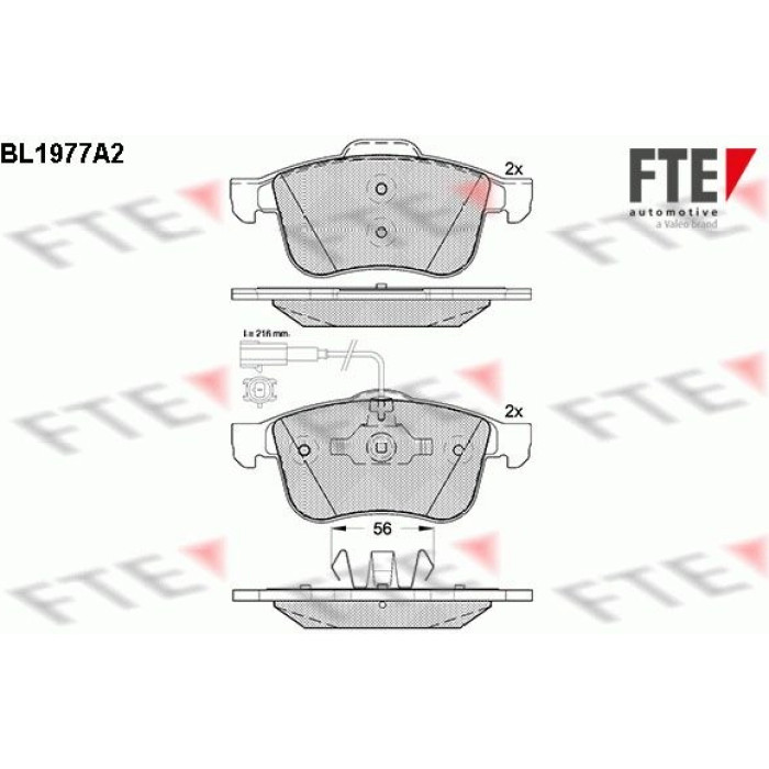 FTE 9010567 Bremsbelagsatz, Scheibenbremse FTE 9010567 Bremsbelagsatz, Scheibenbremse