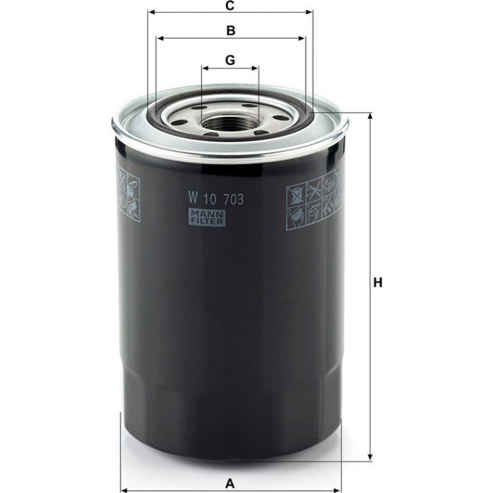 Mann-Filter W 10 703 Ölfilter