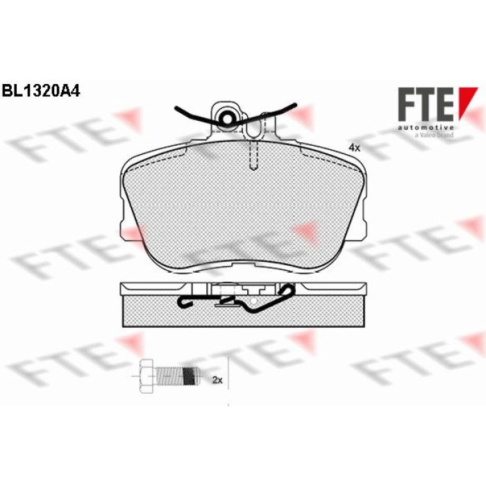 FTE 9010108 Bremsbelagsatz, Scheibenbremse FTE 9010108 Bremsbelagsatz, Scheibenbremse