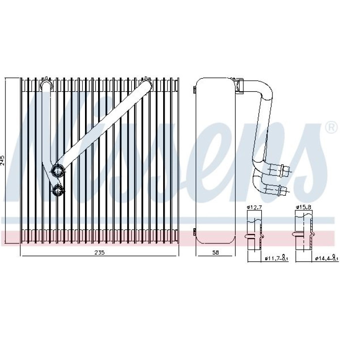 Nissens 92164 Verdampfer, Klimaanlage Nissens 92164 Verdampfer, Klimaanlage