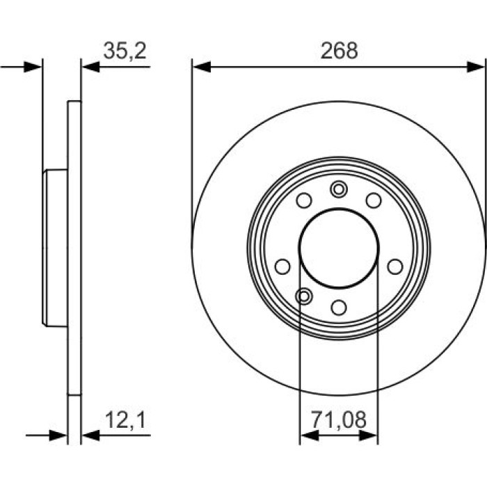 BOSCH 0 986 479 C24 Bremsscheibe