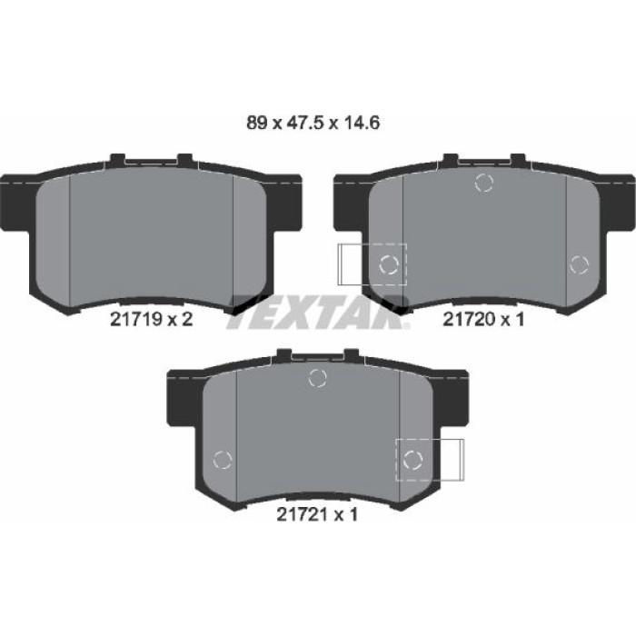 Textar 2171901 Bremsbelagsatz, Scheibenbremse Q+ Textar 2171901 Bremsbelagsatz, Scheibenbremse Q+
