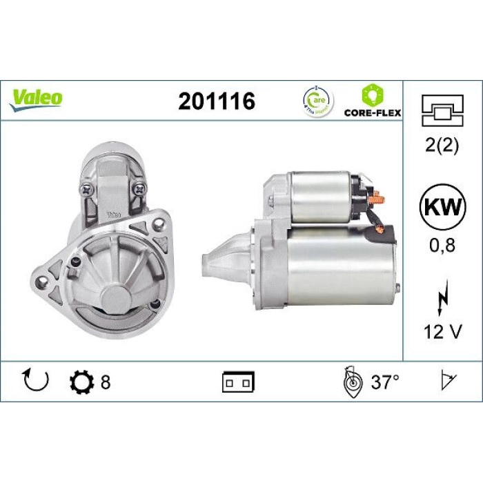 Valeo 201116 Starter CORE-FLEX Valeo 201116 Starter CORE-FLEX