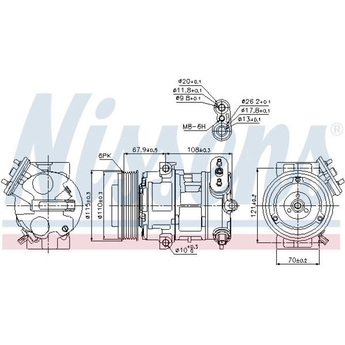 Nissens 89126 Kompressor, Klimaanlage FIRST FIT Nissens 89126 Kompressor, Klimaanlage FIRST FIT