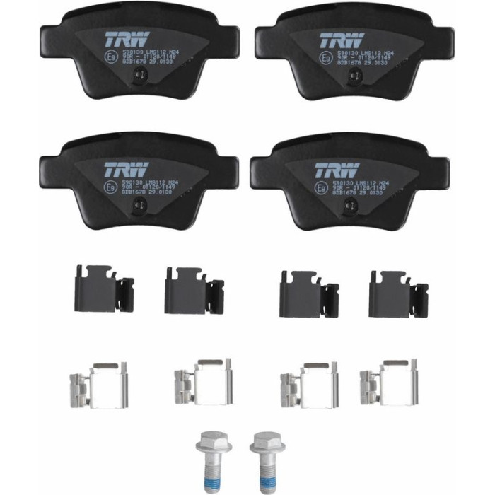 TRW GDB1678 Bremsbelagsatz, Scheibenbremse COTEC