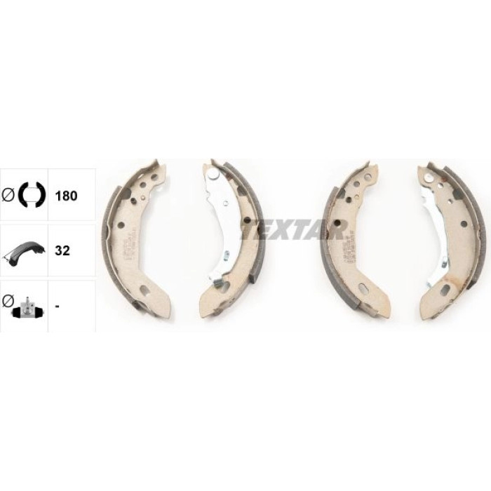 Textar 91031200 Bremsbackensatz Textar 91031200 Bremsbackensatz