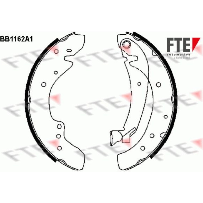 FTE 9100033 Bremsbackensatz FTE 9100033 Bremsbackensatz