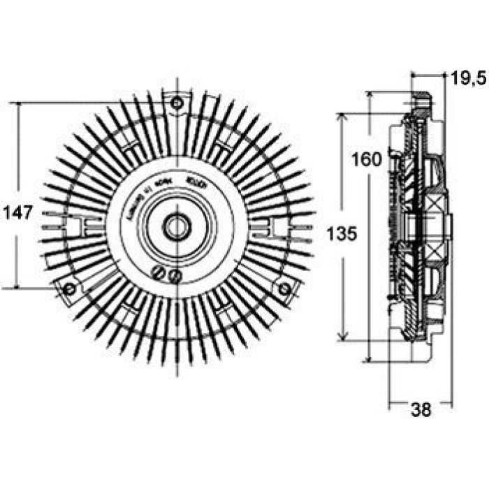 Kupplung, Kühlerlüfter CFC 130 000P Kupplung, Kühlerlüfter CFC 130 000P