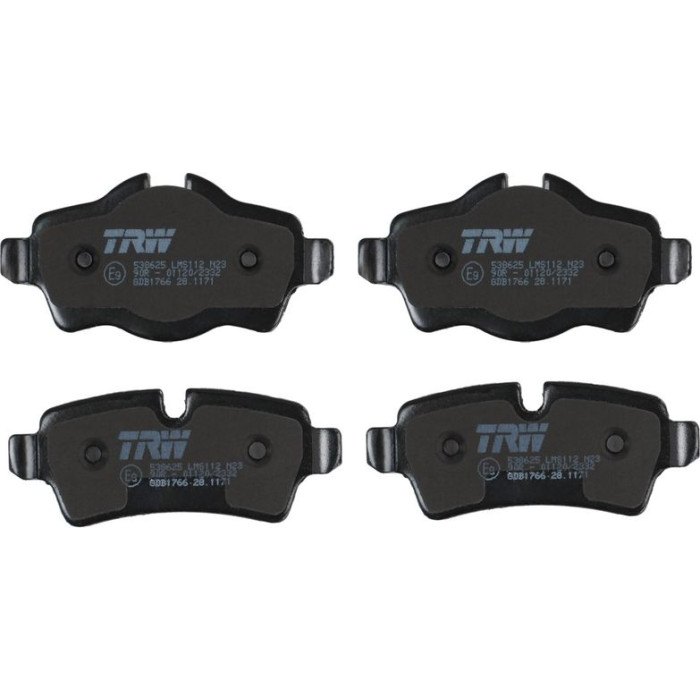 TRW GDB1766 Bremsbelagsatz, Scheibenbremse COTEC