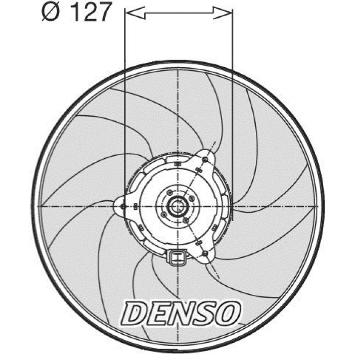 Denso DER21003 Lüfter, Motorkühlung Denso DER21003 Lüfter, Motorkühlung