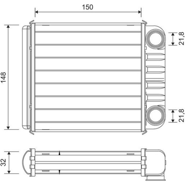 Valeo 811650 Wärmetauscher, Innenraumheizung Valeo 811650 Wärmetauscher, Innenraumheizung