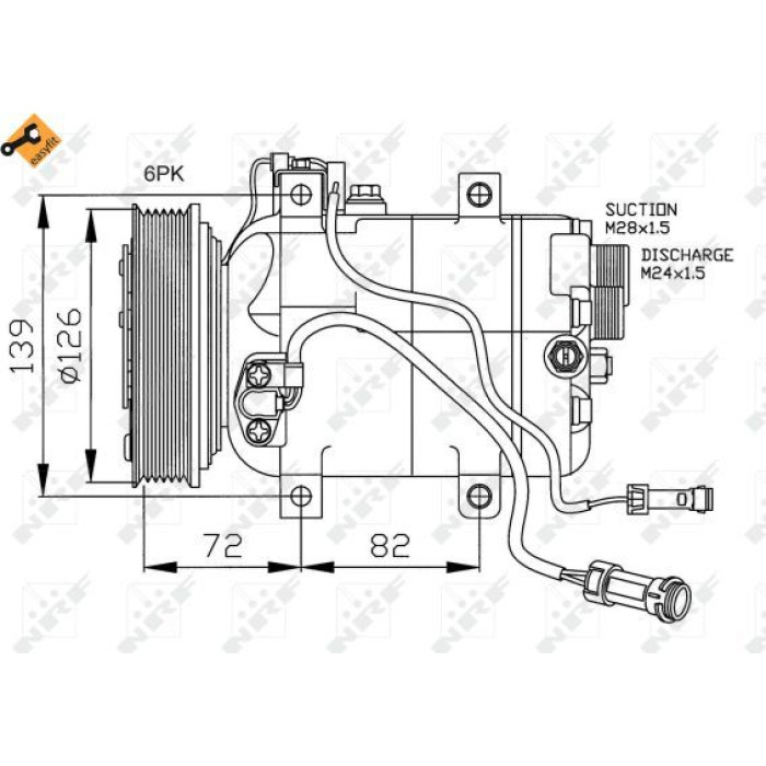 NRF 32027 Kompressor, Klimaanlage EASY FIT NRF 32027 Kompressor, Klimaanlage EASY FIT