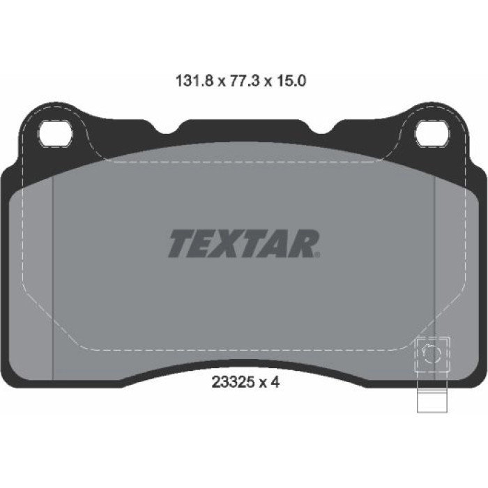 Textar 2332501 Bremsbelagsatz, Scheibenbremse Q+